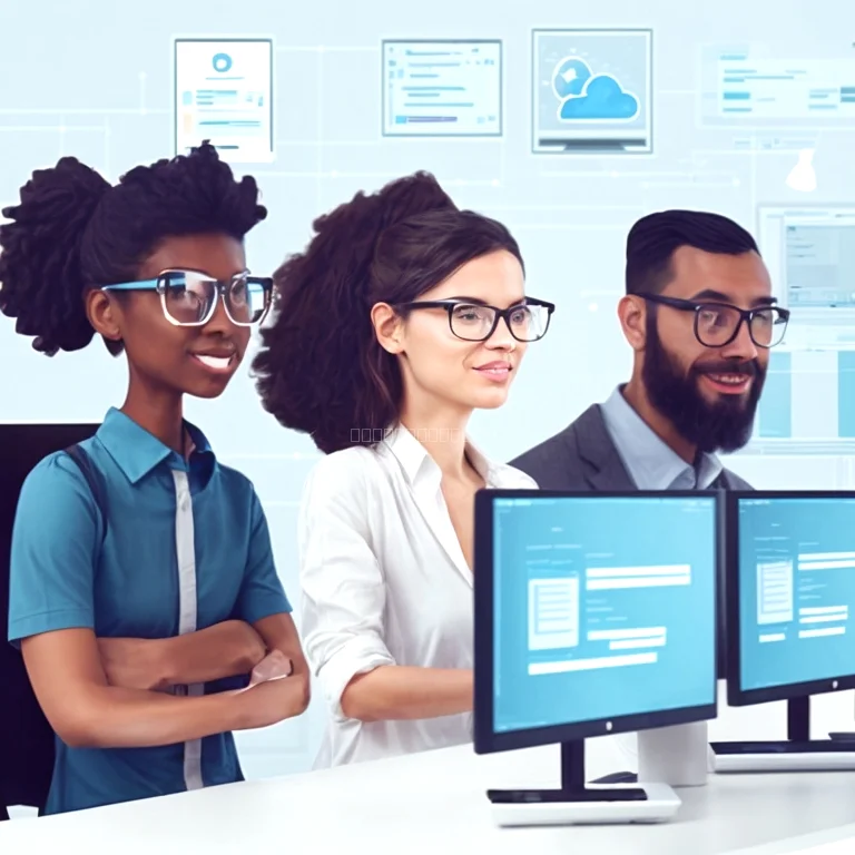 Equipo de desarrollo trabajando en CodeEFlow
